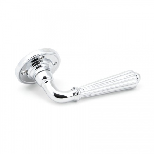 Polished Chrome Hinton Lever On Rose Set